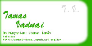 tamas vadnai business card
