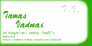 tamas vadnai business card